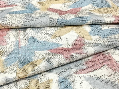 平和屋着物▽上質な紬　単衣　舞蝶文　正絹　逸品　CAAT6614xi