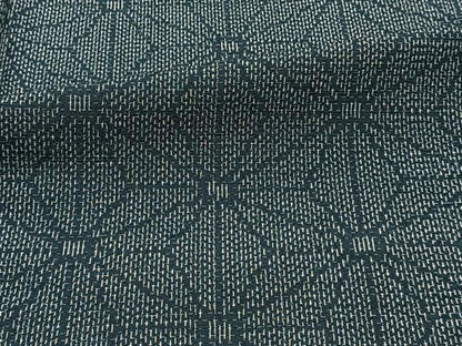 平和屋着物▽上質な紬 単衣 麻の葉文 正絹 逸品 CAAT6615xi