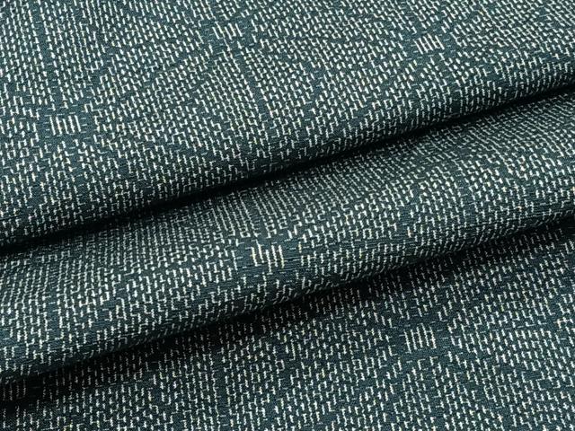 平和屋着物▽上質な紬 単衣 麻の葉文 正絹 逸品 CAAT6615xi
