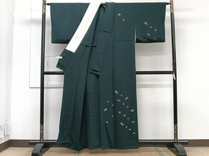 平和屋着物■訪問着　総刺繍　宝尽くし文　金糸　鬼しぼ縮緬　胴抜き仕立て　正絹　逸品　CABJ2977ev