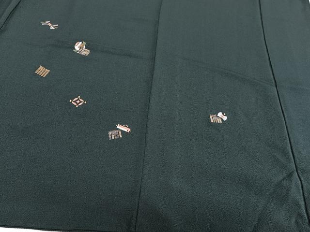 平和屋着物■訪問着　総刺繍　宝尽くし文　金糸　鬼しぼ縮緬　胴抜き仕立て　正絹　逸品　CABJ2977ev
