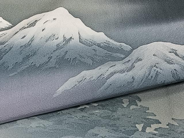 平和屋着物▽訪問着　単衣　作家物　遠山文　暈し染め　正絹　逸品　CAAT6623xi