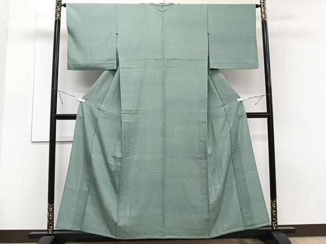 平和屋着物▽江戸小紋 単衣 横段小紋柄 正絹 逸品 CAAT6630xi