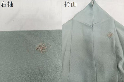 平和屋着物▽中国三大刺繍　スワトウ刺繍　訪問着　単衣　総刺繍　花菱文　やまと誂製　正絹　逸品　CAAT6631xi