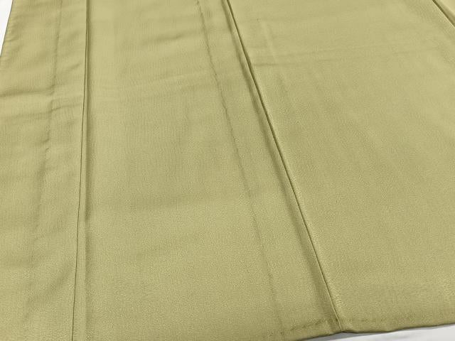 平和屋着物▽色無地 単衣 青朽葉色 洗える着物 未使用 CAAT6637xi