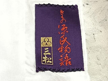 平和屋着物▽訪問着 単衣 草花文 正絹 逸品 CAAT6643xi