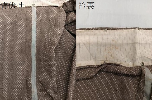 平和屋着物▽本塩沢 単衣 蚊絣 正絹 逸品 CAAT6644xi