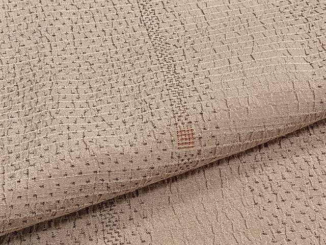 平和屋着物▽上質なお召 単衣 縞 正絹 逸品 CAAT6645xi