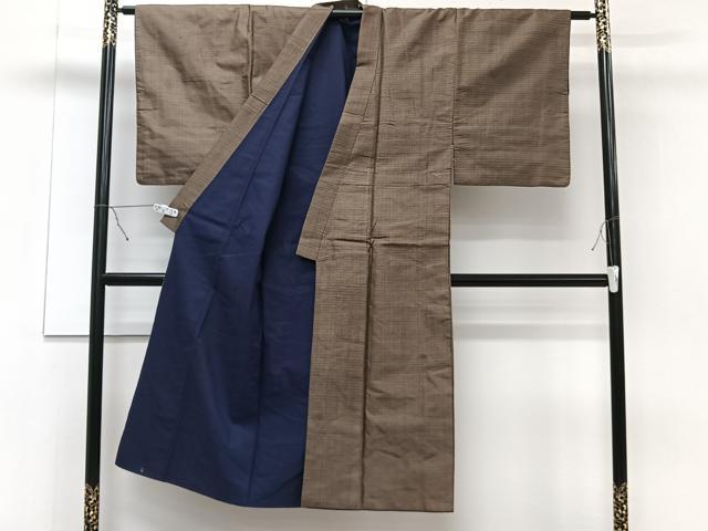 平和屋着物■男性　紬　絣文様　正絹　逸品　CAAT6649xi