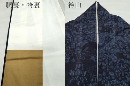 平和屋着物●結城紬 100亀甲 屏風花車文 正絹 逸品 CAAT6821vf