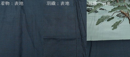 平和屋着物●男性　本場大島紬　アンサンブル　100亀甲　総詰め　正絹　逸品　CAAT6826vf