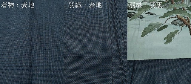 平和屋着物●男性　本場大島紬　アンサンブル　100亀甲　総詰め　正絹　逸品　CAAT6826vf