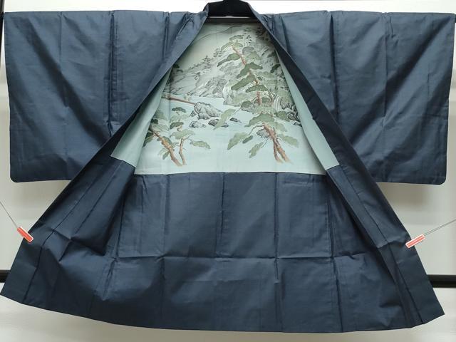 平和屋着物●男性　本場大島紬　アンサンブル　100亀甲　総詰め　正絹　逸品　CAAT6826vf