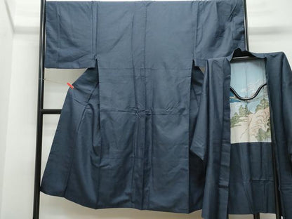 平和屋着物●男性 紬 アンサンブル 100亀甲 正絹 逸品 CAAT6828vf