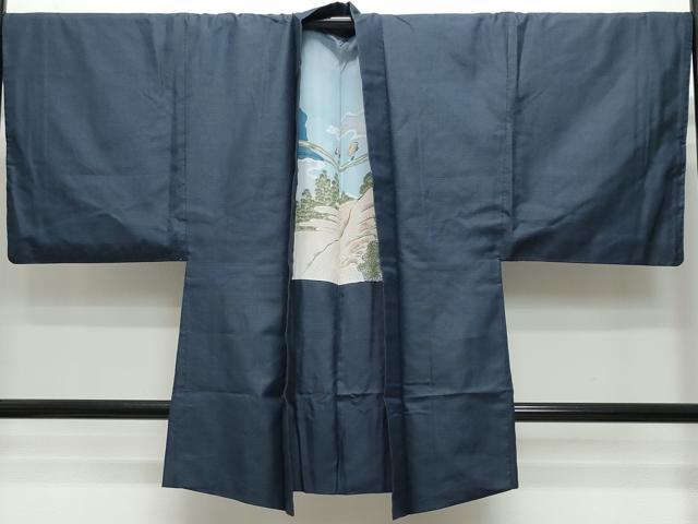 平和屋着物●男性 紬 アンサンブル 100亀甲 正絹 逸品 CAAT6828vf