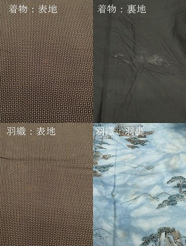 平和屋着物●男性 本場大島紬 アンサンブル 亀甲柄 正絹 逸品 CAAT6894vf