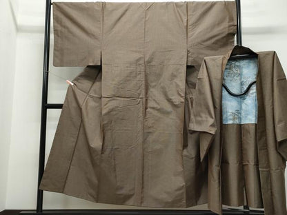 平和屋着物●男性 本場大島紬 アンサンブル 亀甲柄 正絹 逸品 CAAT6894vf