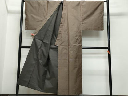 平和屋着物●男性 本場大島紬 アンサンブル 亀甲柄 正絹 逸品 CAAT6894vf