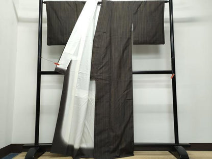 平和屋着物●上質な紬 霞文 正絹 逸品 CAAT6909vf