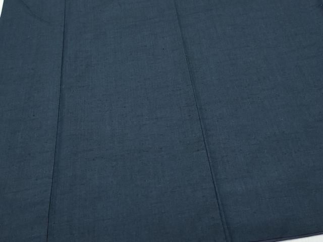 平和屋着物●男性　紬　髭紬・羽織セット　濃紺色　正絹　逸品　CAAT6957vf