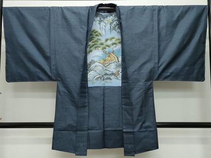 平和屋着物●男性　本場大島紬　アンサンブル　100亀甲　総詰め　正絹　逸品　未使用　CAAT6958vf