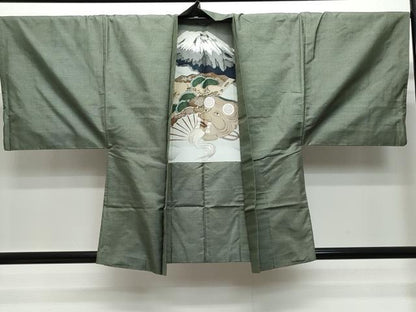 平和屋着物●男性 本場大島紬 アンサンブル 80亀甲 総詰め 正絹 逸品 CAAT6960vf