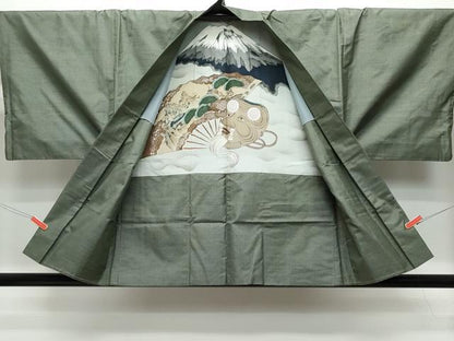 平和屋着物●男性 本場大島紬 アンサンブル 80亀甲 総詰め 正絹 逸品 CAAT6960vf