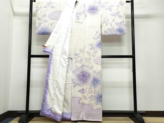 平和屋着物●訪問着 総絞り 牡丹 正絹 逸品 CAAT6978vf