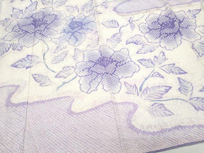 平和屋着物●訪問着 総絞り 牡丹 正絹 逸品 CAAT6978vf