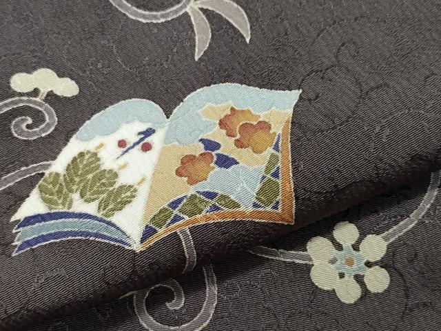 平和屋着物●訪問着　作家物　冊子花唐草文　正絹　逸品　CAAT6994vf
