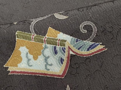 平和屋着物●訪問着　作家物　冊子花唐草文　正絹　逸品　CAAT6994vf