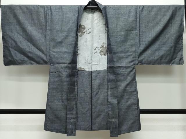 平和屋着物●男性　本場大島紬　アンサンブル　80亀甲　総詰め　正絹　逸品　未使用　CAAT7008vf