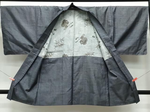 平和屋着物●男性　本場大島紬　アンサンブル　80亀甲　総詰め　正絹　逸品　未使用　CAAT7008vf