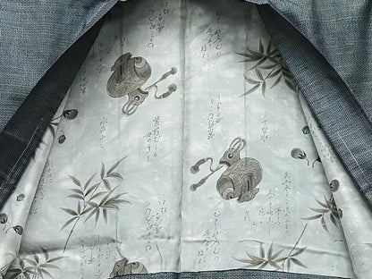 平和屋着物●男性　本場大島紬　アンサンブル　80亀甲　総詰め　正絹　逸品　未使用　CAAT7008vf