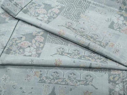 平和屋着物●上質な紬 吉祥草花文 正絹 逸品 CAAT7030vf