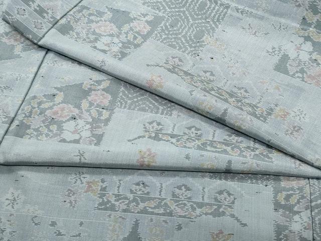 平和屋着物●上質な紬 吉祥草花文 正絹 逸品 CAAT7030vf