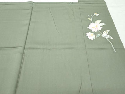 平和屋着物●創業460年・千總 訪問着 駒刺繍 草花文 金彩 高島屋扱い 正絹 逸品 CAAT7033vf