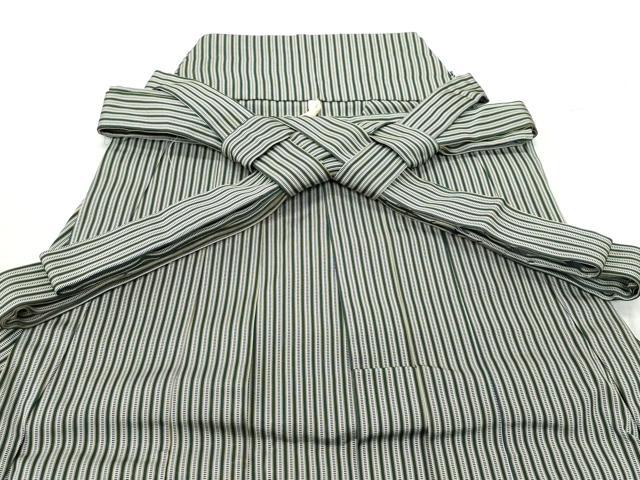 平和屋着物●男性 馬乗り袴 間道 正絹 逸品 CAAT7045vf
