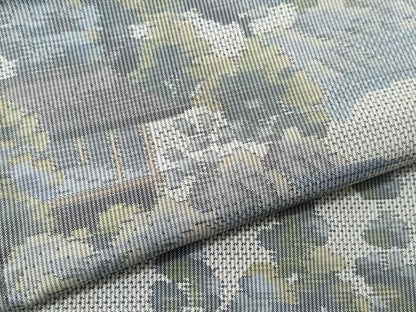 平和屋着物●本場大島紬　白大島　7マルキ　風景草木文　総絣　正絹　逸品　CAAT7070vf
