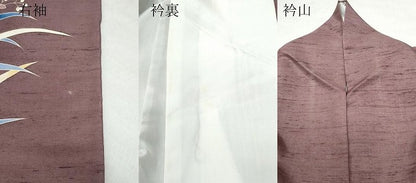 平和屋着物●訪問着 友禅 白山紬 草花文 正絹 逸品 CAAT7075vf