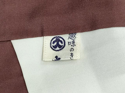 平和屋着物●訪問着 友禅 白山紬 草花文 正絹 逸品 CAAT7075vf