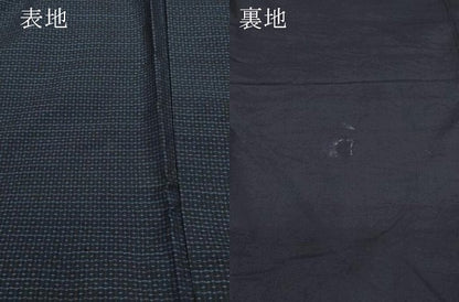 平和屋着物●男性　本場大島紬　80亀甲　総詰め　正絹　逸品　CAAT7085vf