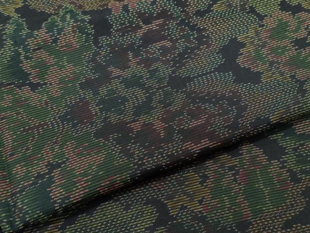 平和屋着物●本場大島紬　風景草木文　正絹　逸品　CAAT7086vf