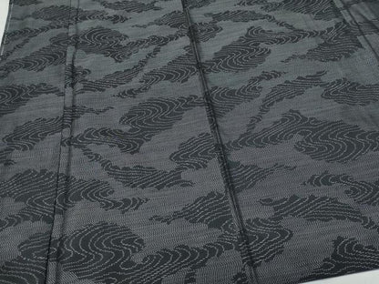 平和屋着物●本場大島紬 流水文 正絹 逸品 CAAT7087vf