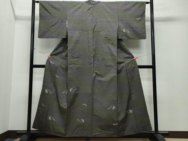平和屋着物●訪問着 紬地 櫛 簪 暈し染め 正絹 逸品 CAAT7094vf