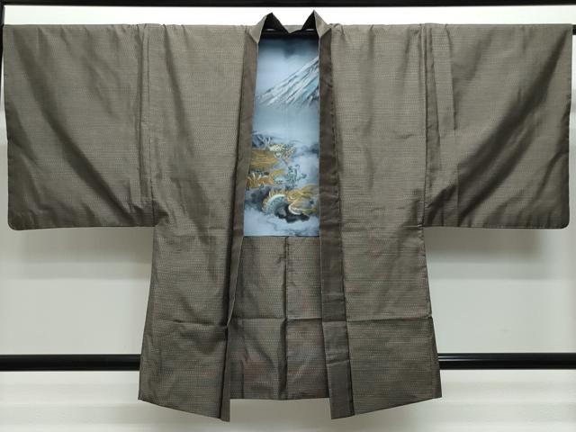 平和屋着物●男性　本場大島紬　アンサンブル　吉祥文　正絹　逸品　CAAT7102vf