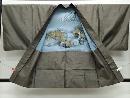 平和屋着物●男性　本場大島紬　アンサンブル　吉祥文　正絹　逸品　CAAT7102vf