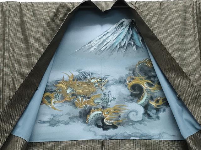 平和屋着物●男性　本場大島紬　アンサンブル　吉祥文　正絹　逸品　CAAT7102vf