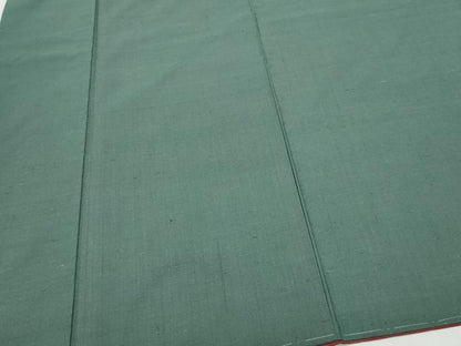 平和屋着物●上質な紬　色無地　仙斎茶色　正絹　逸品　未使用　CAAT7121vf