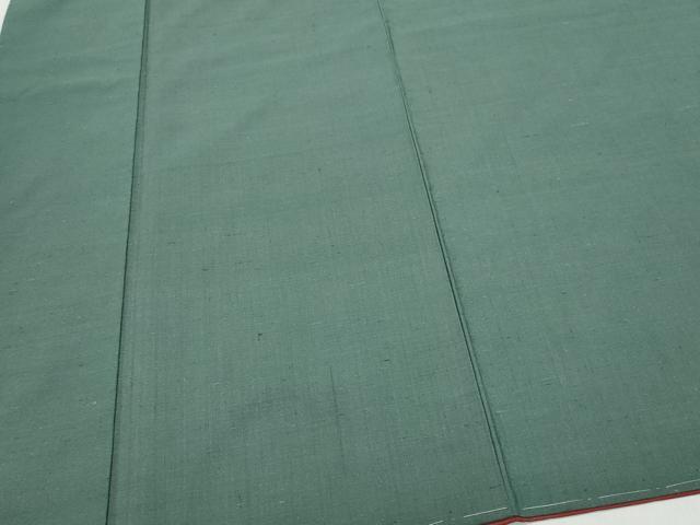 平和屋着物●上質な紬　色無地　仙斎茶色　正絹　逸品　未使用　CAAT7121vf